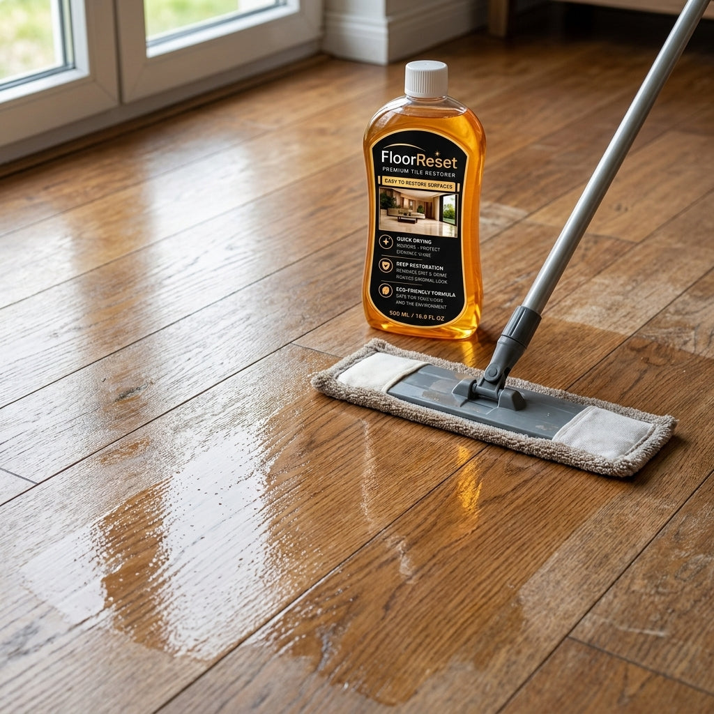 Your floor isn’t dirty. Its finish has worn dull.
