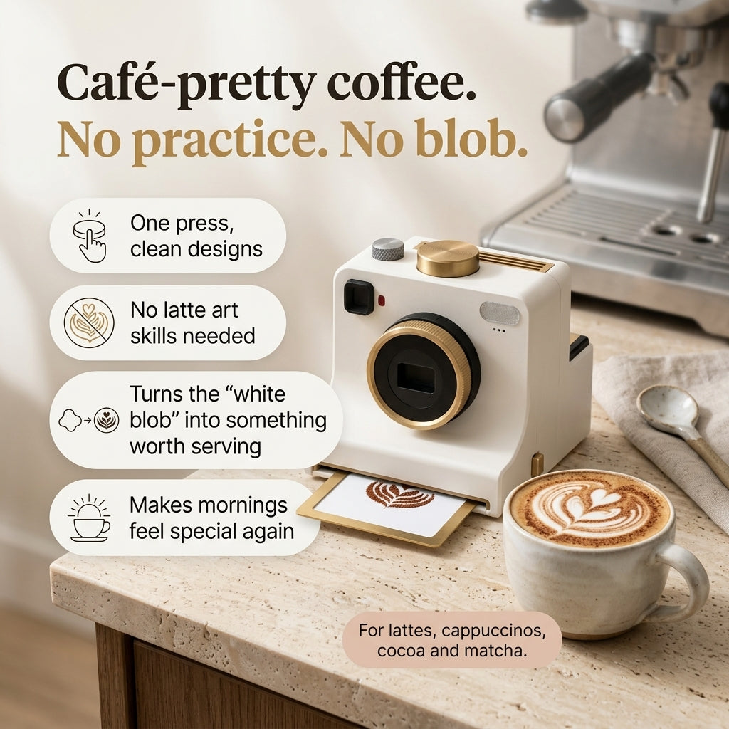 CafeCam — The One-Press Latte Art Camera