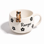 The Barn Mug - custom hand-sculpted horse mug with her name painted on the front