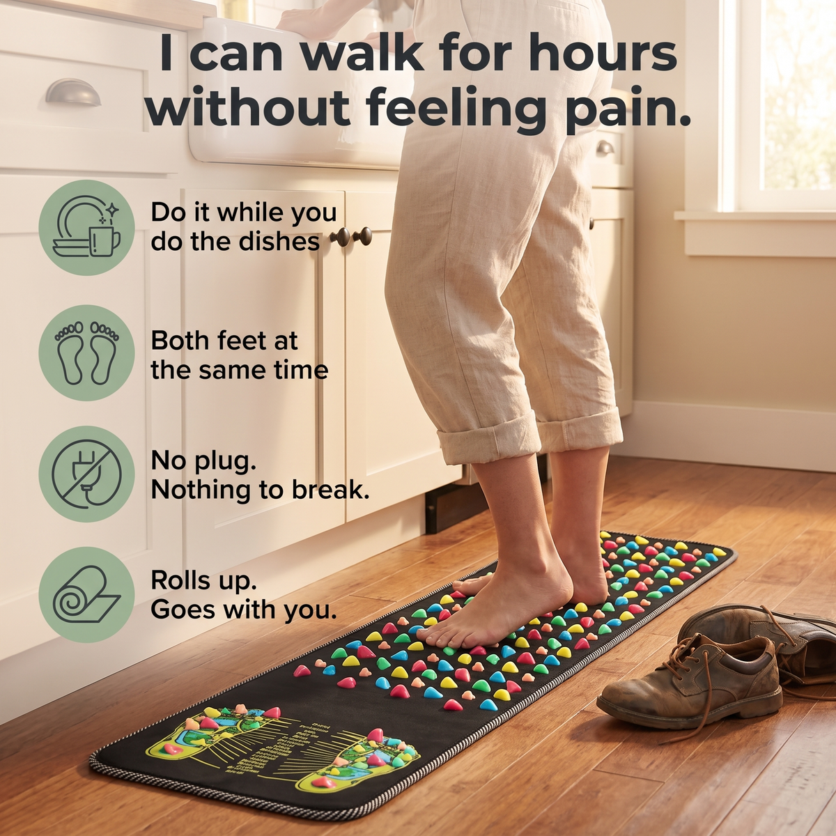 The Cobblestone Foot Mat
