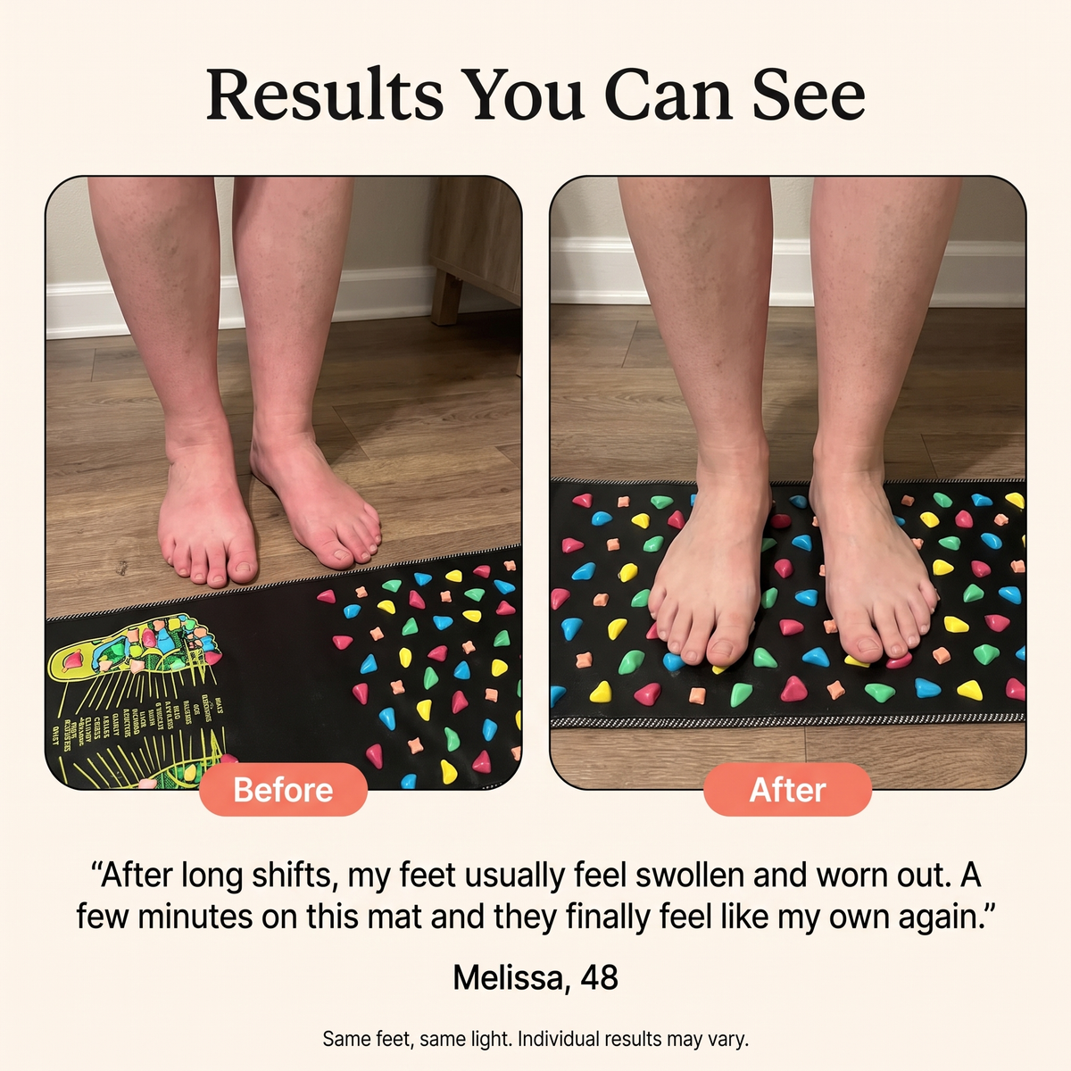 The Cobblestone Foot Mat