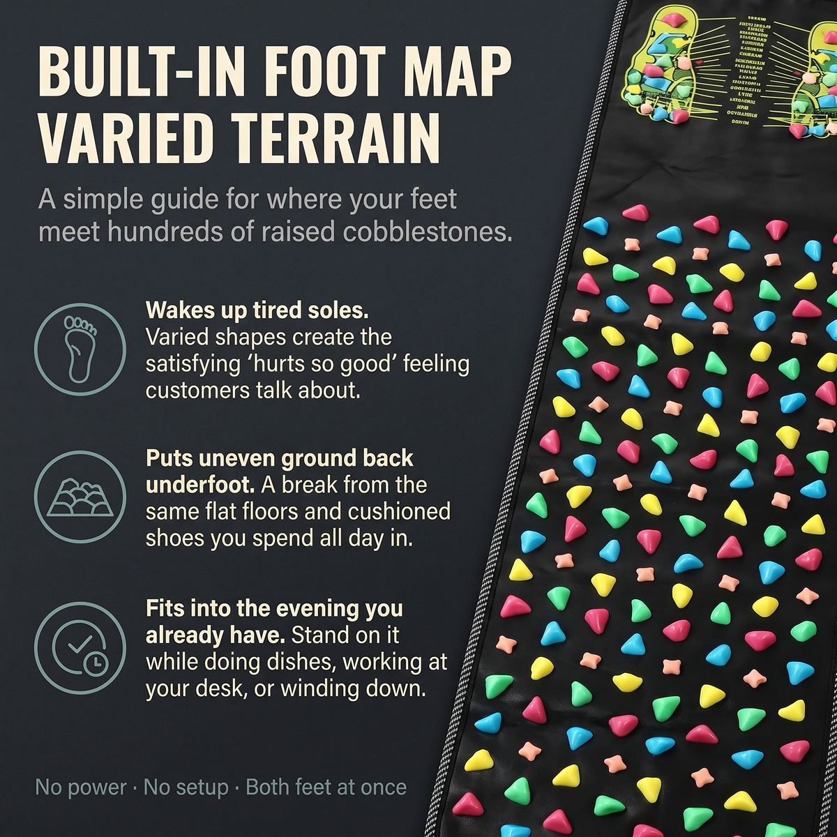 The Cobblestone Foot Mat