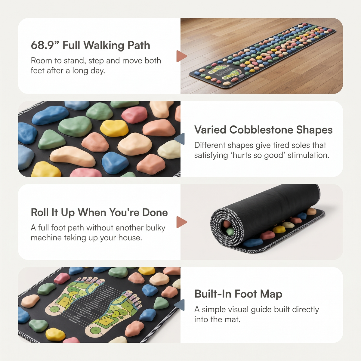 The Cobblestone Foot Mat