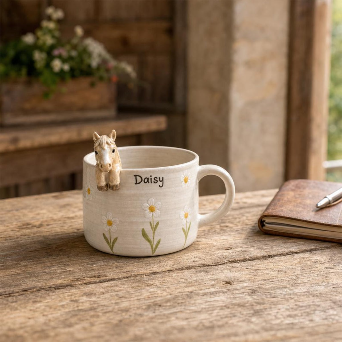 The Barn Mug — Custom Hand-Sculpted Horse & Pet Mug