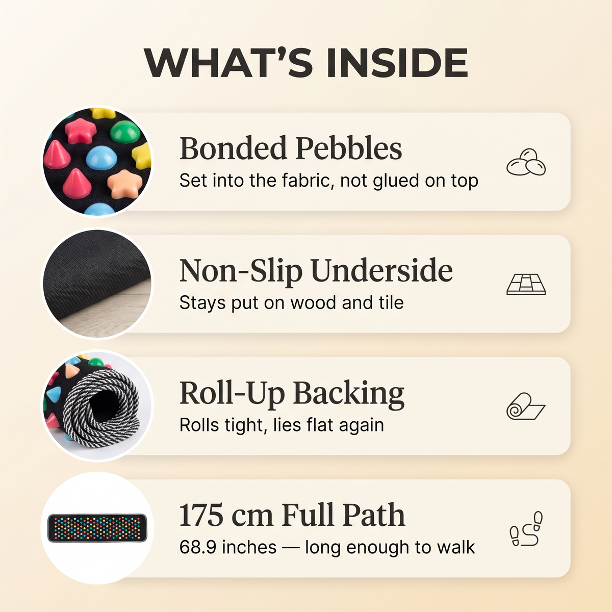 The Cobblestone Foot Mat