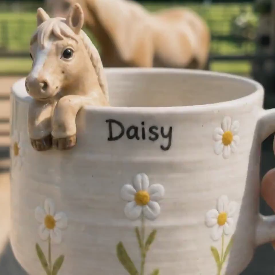 The Barn Mug — Custom Hand-Sculpted Horse & Pet Mug
