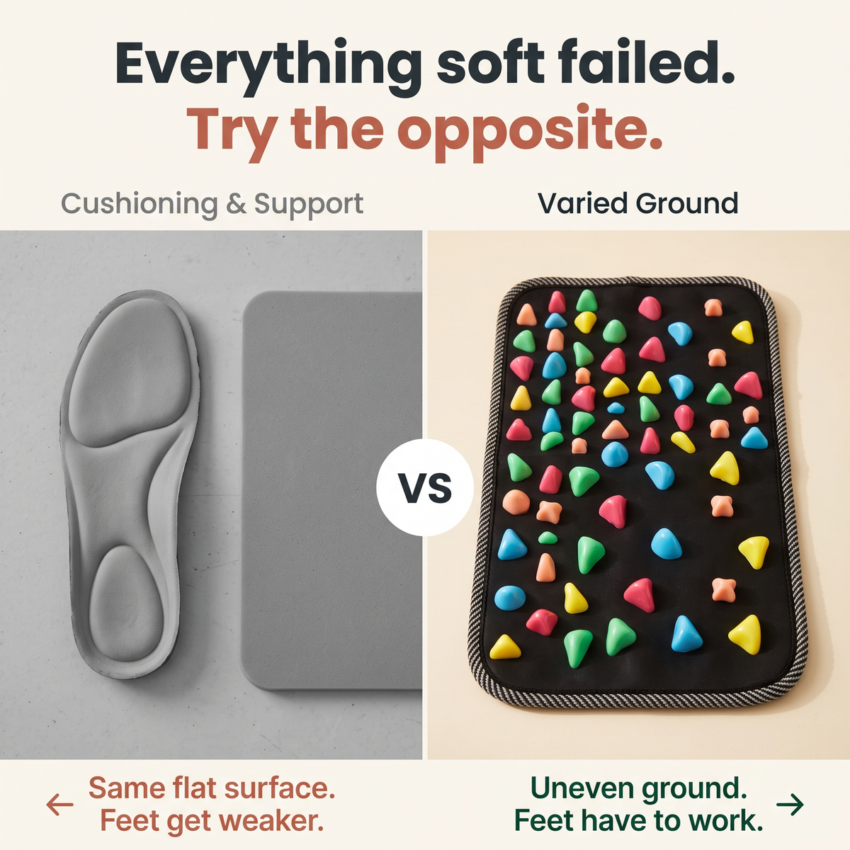 The Cobblestone Foot Mat
